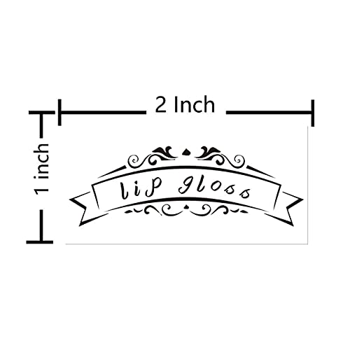 Clear Waterproof Lip Gloss Bottle Stickers - 2x1 Inch, 200 Pack