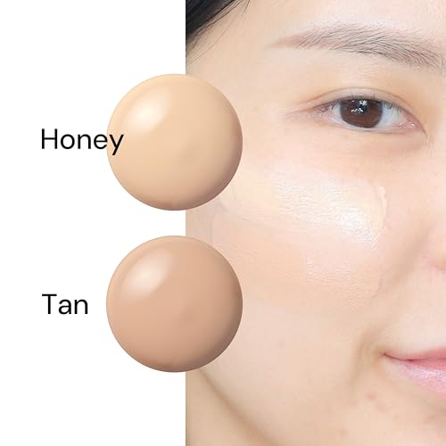 THANK YOU FARMER Dewy Glow Skin Tint, Long-Lasting Tinted Moisturizer, Light coverage, Vitamin B3, Niacinamide, Adenosine, Korean Beauty Dermatologist Tested, Tan, 1.75 fl oz