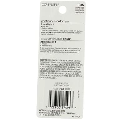 CoverGirl Continuous Color Lipstick 035 Smokey Rose