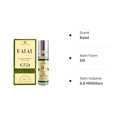 Al-Rehab Dalal Perfume Oil for Women 6ml Long-Lasting Oriental Fragrance