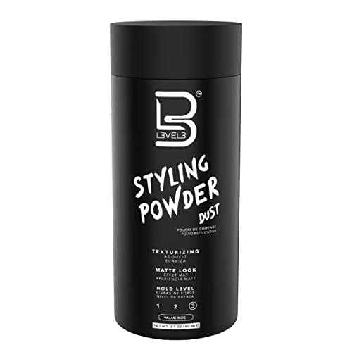 L3 Level 3 Styling Powder - Natural Look Mens Powder - Easy to Apply with No Oil or Greasy Residue