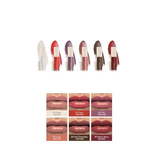 FARMASi Tinted Lip Plumper, Plumping Lip Gloss, Promoting Natural Circulation for Fuller, Younger Looking Lips, Hydrating, High-Shine, Volumizes, Fiery