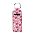Neoprene Chapstick Holder Keychain for Lip Gloss & Cosmetics