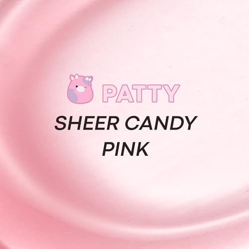 TONYMOLY x Squishmallows Patty Keychain Lip Gloss ? Strawberry Shortcake Sheer Pink Gloss, Hydrating, Non-Sticky, High Shine, 11ml