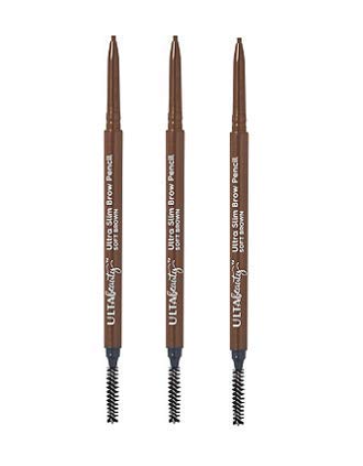 Ulta Beauty 3 Pack Ultra Slim Brow Pencil. Soft Brown. Size 0.003 oz