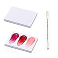 100 Sheets Disposable Nail Art Palette Paper with Mixing Stick