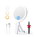 Auxmir Double-Sided Travel Makeup Mirror with 30X Magnification