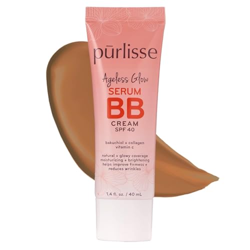 pūrlisse Ageless Glow Serum BB Cream SPF 40 - Tinted Moisturizer