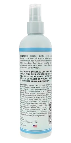 Suavecito Kid's Detangling Spray - Gentle Plant-Based Formula