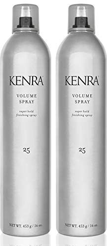 Kenra Professional Volume Spray 25 - Super Hold Finishing Hair Spray, Flake-Free & Fast-Drying, Humidity & Wind Resistance, 16 oz (2-Pack)