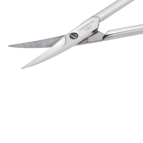 Tweezerman Precision Cuticle Scissors - Silver Ergonomic Manicure Tool