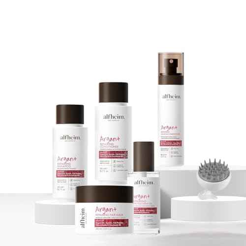 Alfheim Argan Hair Care Set | Argan Oil Shampoo, Conditioner, Hair Mask, Leave-In & Hair Oil | Frizz Control & Repair | Moisturizing & Strengthening | Sulfate-Free, Color-Safe | Holiday Gift for you