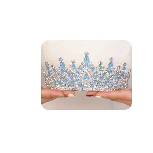 JWICOS Crystal Crowns and Tiaras Headband for Women Princess Wedding Tiara for Birthday Party Prom Bridal Tiara Crown for Halloween Costume