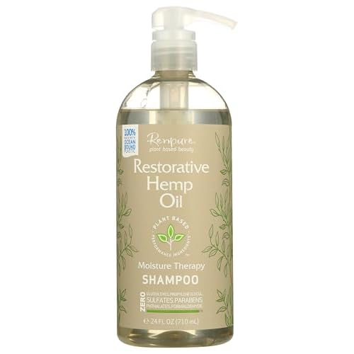 RENPURE Restorative Hemp Oil Shampoo, 24 FZ