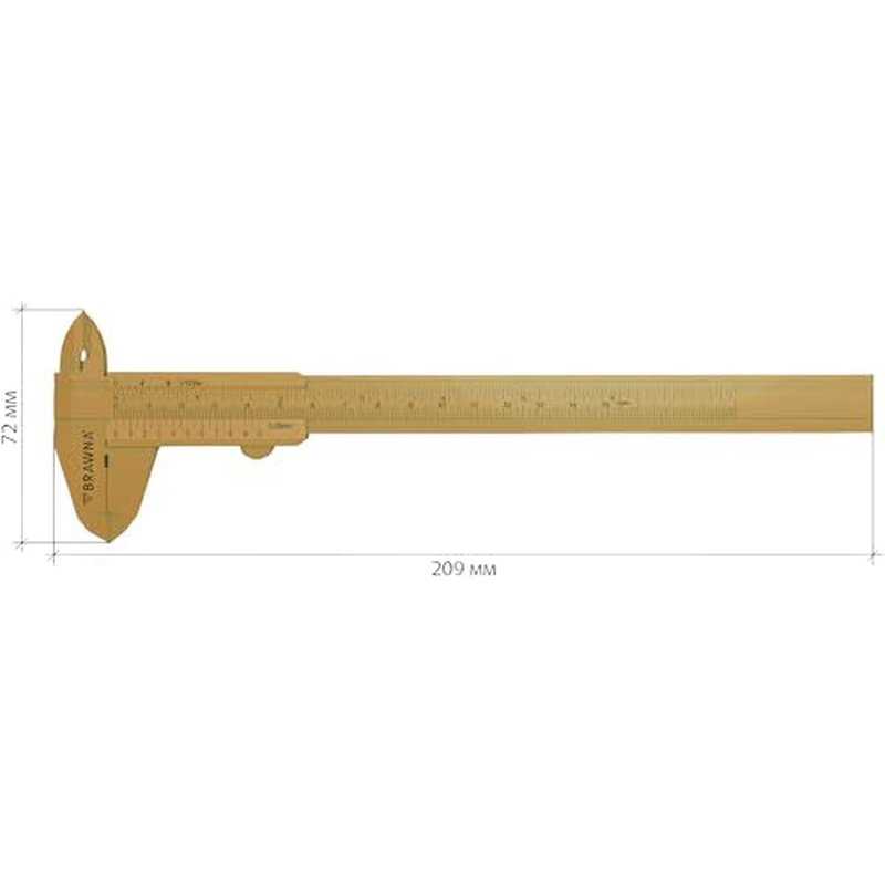 BRAWNA Double Scale Eyebrow Measuring Ruler for Microblading