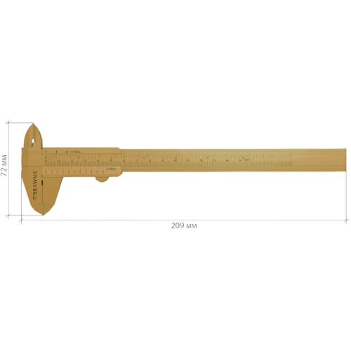 Brow Pro Eyebrow Caliper Ruler for PMU, Gold – Vernier Measuring Tool