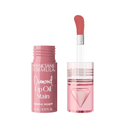 Physicians Formula Mineral Wear Diamond Lip Oil Stain - Radiant Rose