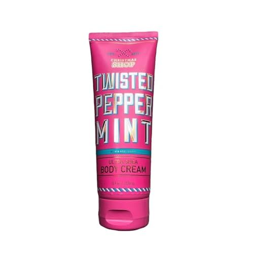 Bath & Body Works TWISTED PEPPERMINT 24 Hour Moisture Ultra Shea Body Cream 8 oz / 226 g