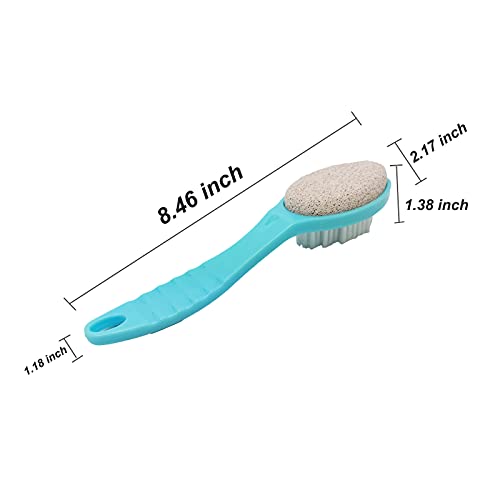 WAFJAMF Foot Stone Brush Exfoliating Brush Shower Foot Srubber with Pumice(1 PCS Blue）