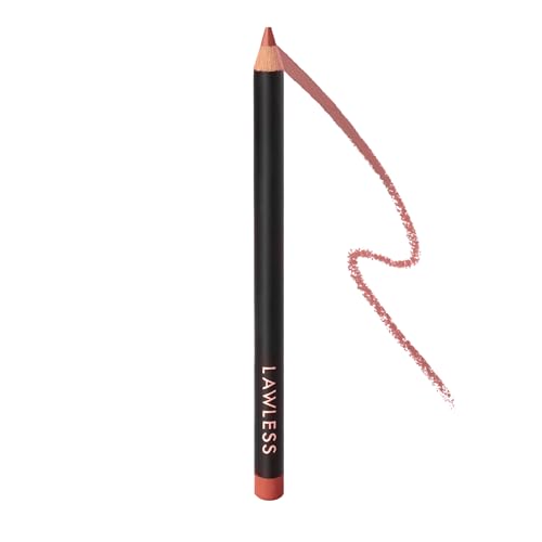 Lawless Forget the Filler Definer Liner - Cinnamon - Premium Lip Liner with Natural Ingredients to Provide a Smooth Look with a Satin Finish, Clean Makeup with Tug-Free Application - 0.04 oz