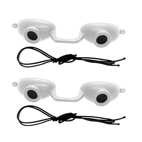 Super Sunnies Flex UV Eye Protection, FDA Compliant Tanning Bed Goggles, Red Light Therapy Glasses, 2 Pack