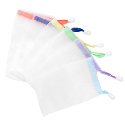 Soap Saver Mesh Bags with Drawstring, 50-Pack PE Pouch