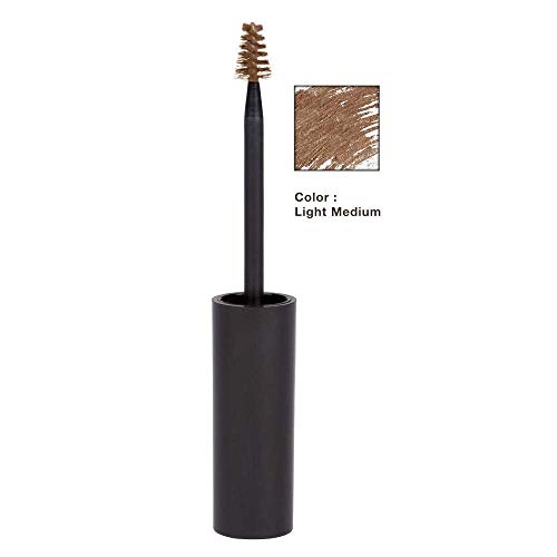 Elizabeth Mott Queen of the Fill Tinted Eyebrow Gel ? Brow Filler, Volumizer & Setter ? Defines, Shapes & Covers Gray Hairs ? Water-Resistant, Long-Lasting ? Cruelty-Free ? Light Medium Brown 4g