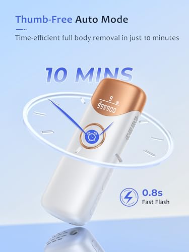 Ubroo Laser Hair Removal Device - White, 2 Session Hair Reduction