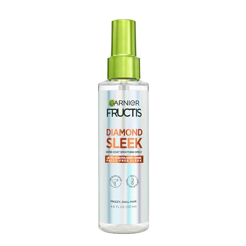 Garnier Fructis Diamond Sleek Hair Shine Spray - 100H Frizz Control & Heat Protectant