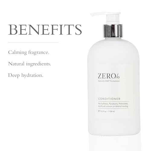 Gilchrist & Soames Zero% Unisex Conditioner ? Natural, Sulfate Free, Paraben Free, Cruelty Free Formula for All Hair Types, Hydrating Hair & Scalp Treatment with Fresh Botanical Scent, 15.5 oz