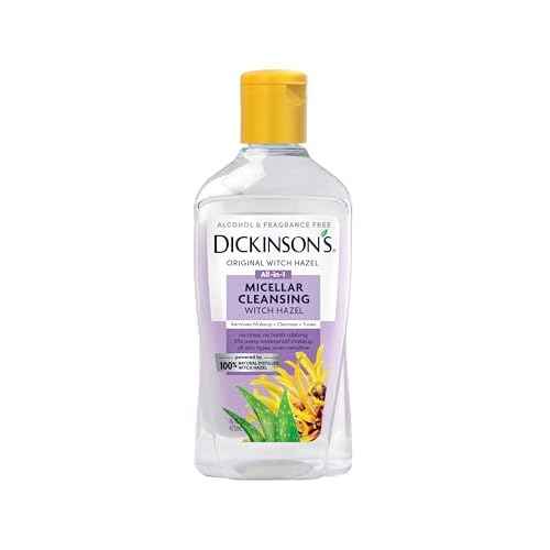 Dickinson's Micellar Cleansing Witch Hazel, An All-in-1 Makeup Remover, Pore Refiner, Skin Cleanser and Toner; Alcohol Free with Aloe, for Sensitive Skin, 16oz