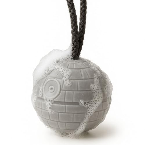 MAD Beauty Star Wars Dark Side Death Star Soap on a Rope, Healthy Glowing Skin, Relax & Unwind, Great Gift, Reset and Ready for Action