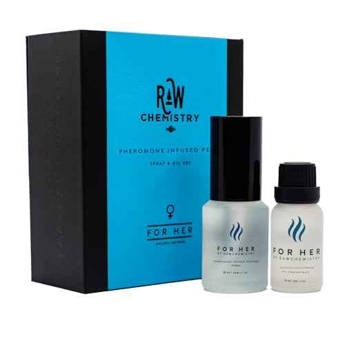 RawChemistry For Her A Pheromone Infused Perfume Gift Set - Elegance, Extra Strength Pheromone Infused Formula 1 Fl. Oz