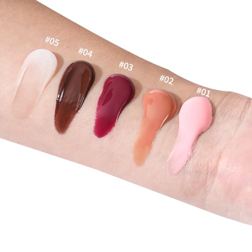 Hydrating Lip Glow Oil - 5 Colors Tinted Lip Gloss Set