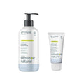 Bundle of ATTITUDE Hand Soap for Sensitive Skin Enriched with Oat, EWG Verified, Dermatologically Tested, Vegan, Extra Gentle, Unscented, 16 Fl Oz + Hand Cream, 2.5 Fl Oz