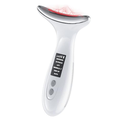 7-Color LED Red Light Therapy Face & Neck Massager