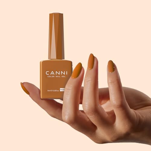 CANNI Brown Gel Nail Polish - Fall/Winter 9040-Brown, High Gloss & Long-Lasting