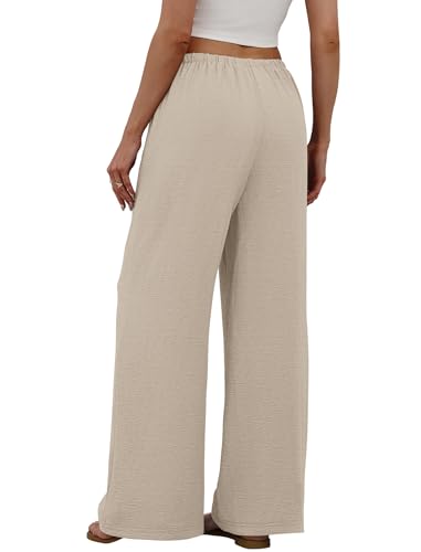 Sampeel Women's Wide Leg Palazzo Pants with Pockets