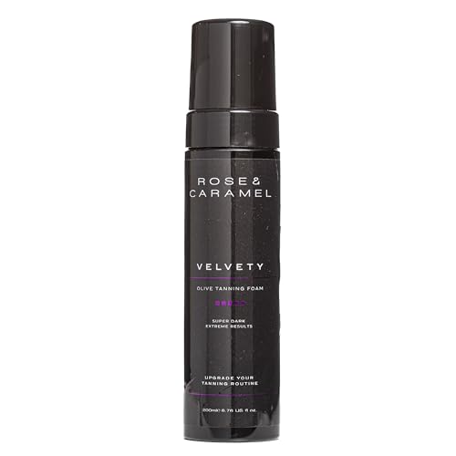 Rose & Caramel Velvety Super Dark Olive Self Tanning Mousse 200ml