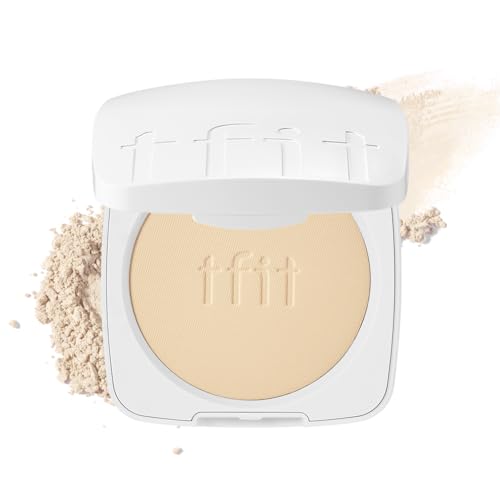 Finish Setting Pact - Blurs Pore & Fine Lines, Long-wearing, Matte Finish, Ideal for Oily Skin, Korean Makeup, 0.14 Oz. (01 White, 0.14 Oz.)