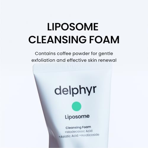 Liposome Daily Cleansing Foam, Gentle Exfoliation for Sensitive Skin with Centella Asiatica TECA, Deep Pore & Makeup Cleanser, Korean Skincare for Trouble Care (4.05 fl. oz, 120ml)