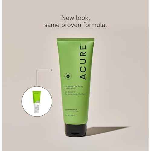 Acure Curiously Clarifying Shampoo and Conditioner Set - Daily Deep Cleansing & Hydrating Set for Women & Men, Detox for Oily Hair & Scalp Build Up, Paraben Free, Sulfate Free - 8 fl oz (2 Pack)