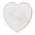 Heart-Shaped Nail Art Palette - Gold Edge Mixing Plate for Nail & Cosmetic Use - Style 1