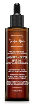 Canadian Grace Rosemary Castor Hair Oil 100mL - Nourishing Hair Treatment for All Hair Types