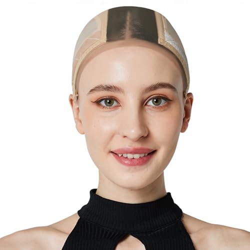 Lace Wig Cap with Grip Band - Adjustable Glueless Wig Cap