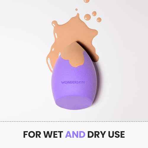 Wonderskin Curve Blender - Patent-Pending Makeup Sponge with Ergonomic Design for Seamless Blending & Contouring ? For Foundation, Creams & Powders