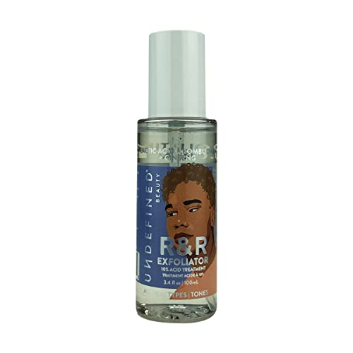 Undefined R&R Exfoliator ? 10% Acid Chemical Exfoliator Mist to Smooth, Resurface and Unclog Pores with Lactic Acid, Salicylic Acid, Niacinamide, Ginseng 3.3oz