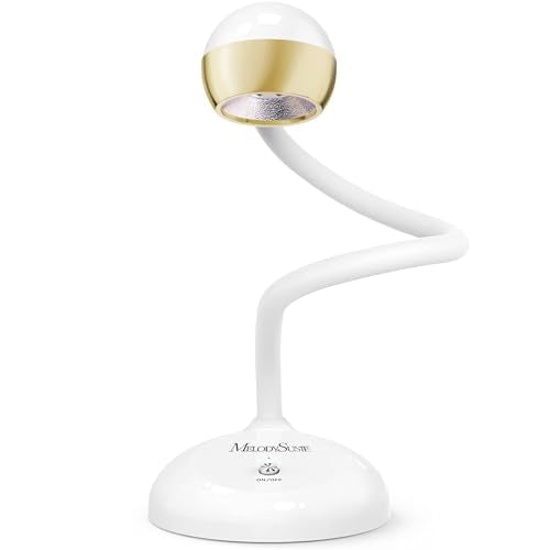 MelodySusie Golden Nail Art Lamp 360° Gooseneck Rechargeable Nail Curing Light