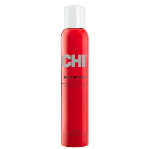 CHI Keratin Hair Spray 10 oz & Shine Infusion Anti-Frizz Shine Spray 5.3 oz Hair Care Bundle