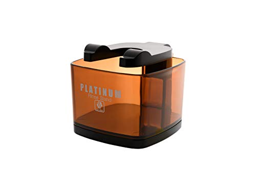 Electric Razor Travel Case & Shaving Stand Bundle for Shavers, Rose Gold & Beige